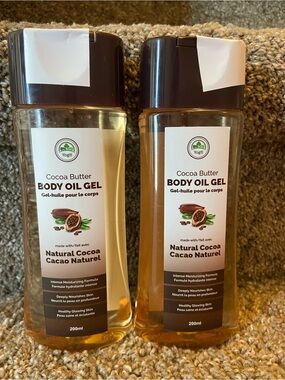 Cocoa Butter Body Oil Gel – Natural Cocoa (Brown) Intense moisturizing formula